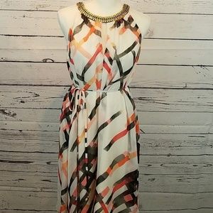 Vince Camuto siz 8 sleeveless dress w/beaded neck